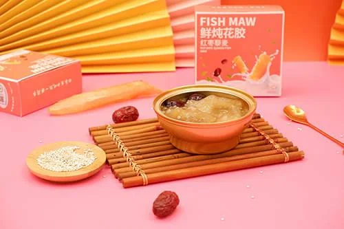 Stewed Instant Fish Maw Low Carb Canned Soup With Red Date And Qunioa