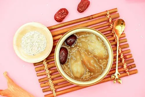 Stewed Instant Fish Maw Porridge With Red Date And Qunioa custom , Paired with high-quality grains