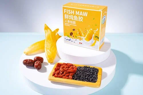 Bowled Ginseng & Longan Instant Fish Maw Dessert Soup Nourish The Spleen And Lungs
