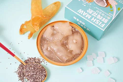 Coconut Chia Seeds Canned Fish Maw Soup Canned In Bulk Fragrant And Sweet