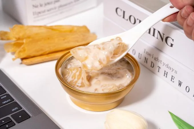 Cantonese Stewed Instant Fish Maw recipe With Raw Coconut Milk High Temperature Sterilization