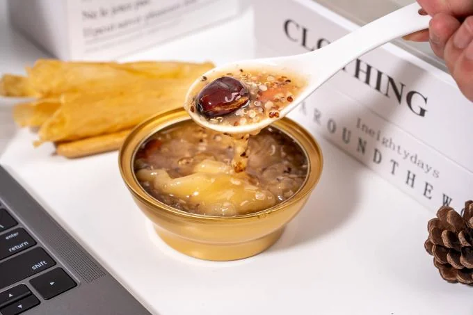 Stewed Instant Fish Maw Qunioa Porridge Nutritious Breakfast Rich in rich grains