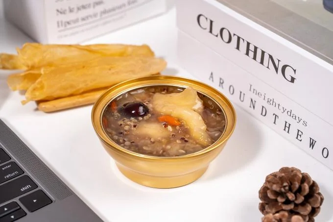 Stewed Instant Fish Maw Qunioa Porridge Nutritious Breakfast Rich in rich grains