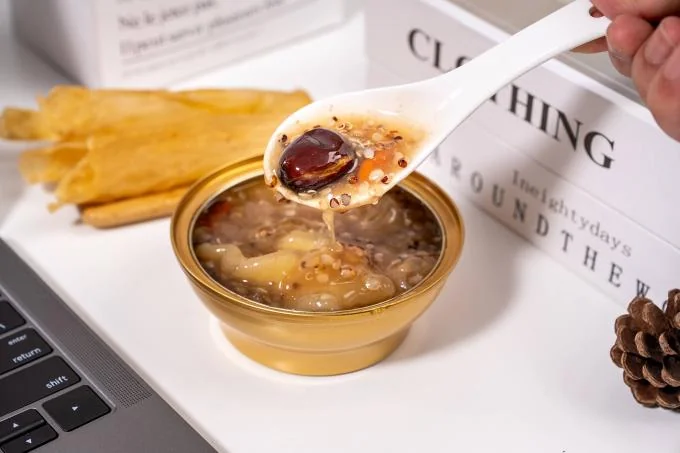 Stewed Fish Maw Instant Quinoa Porridge Light Meals For Breakfast Nourishing Food