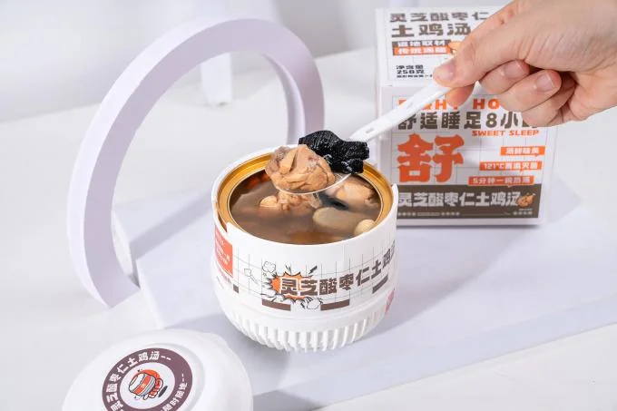 Herbal Sleep Reishi Jujube Seed Self-Heating Chicken Soup Relaxing Herbal Instant Nourishment