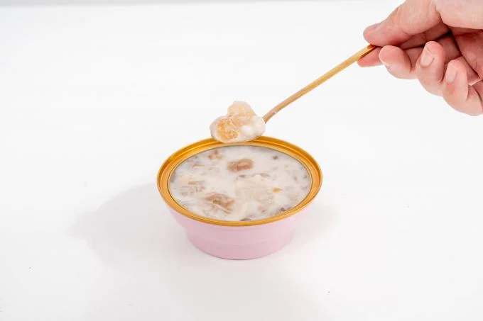 Coconut Milk Papaya Peach Gum Dessert Gorgon Fruit Seed Refreshing Snow Bird'S Nest