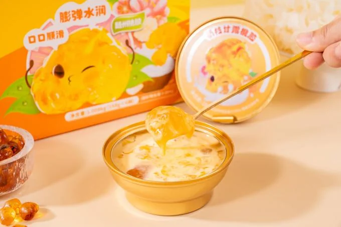 Mango Pomelo Sago Peach Gum Dessert Soup Sweet Vacuum Bowled