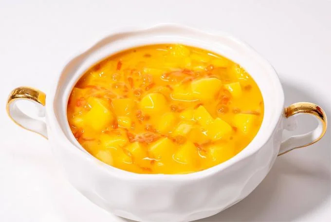 Double Fresh Awns Mango Pomelo Sago Pudding Instant Readymade Food