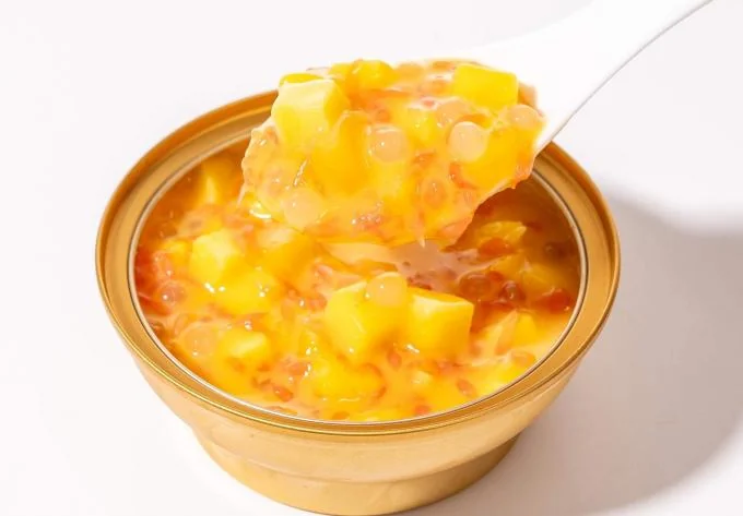 Double Fresh Awns Mango Pomelo Sago Pudding Instant Readymade Food