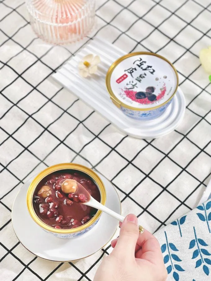Instant Tangerine Peel Red Bean Soup Traditional Chinese Sweet Dessert Healthy No-Additive Nourishing Food