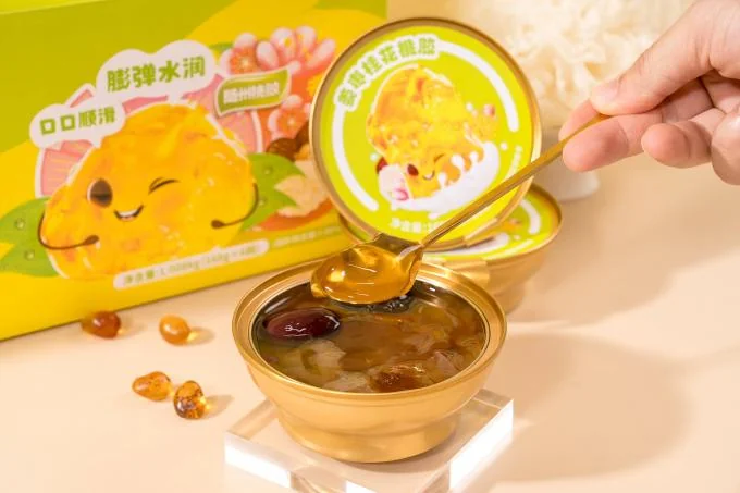 Ginger Jujube Osmanthus Peach Gum Collagen Dessert jelly Gift Box Lightweight