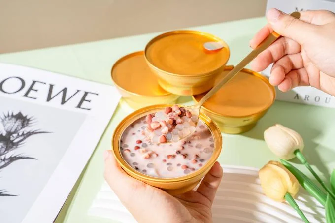 Milk Red Bean Sago Dessert 168g Ready to Eat Functional Snack with Plant Protein and Fiber Low Sugar Clean Label Comfort Food for Daily Nourishment and OEM