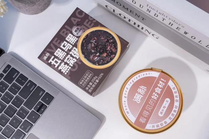 Instant bird's nest meal replacement porridge Five Black Elements Bird's Nest Porridge Strengthen Body And Fight Fatigue Rich In Dietary Fiber