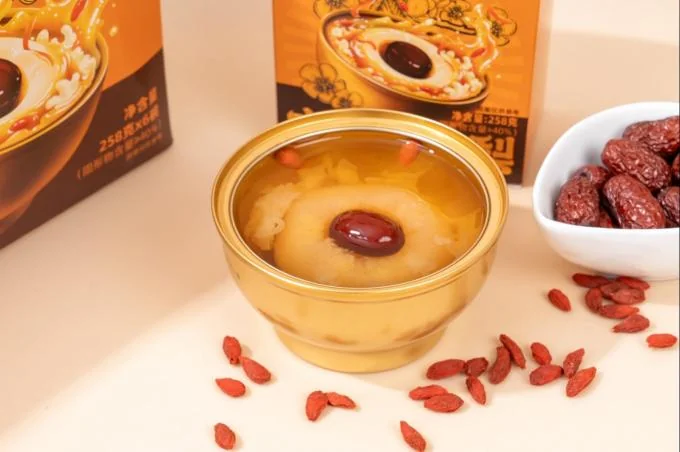 Beauty and Wellness Food Instant Tremella Pear Soup With Aged Tangerine Peel Plant-Based Collagen Dessert Low Sugar No Preservatives Gut Health Support