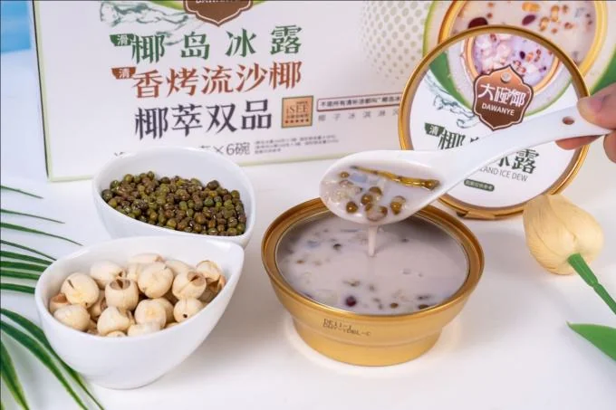 Plant-based Asian Dessert Coconut milk Qingbuliang Refreshing Tropical Dessert with Natural Ingredients Nourishing Asian Superfood Essential for camping