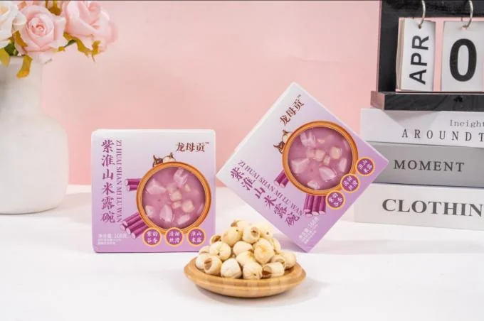 Vegan cereals bowl with yam Purple Yam Digestive Dessert Bowl with Whole Grains and Traditional Chinese Herbs – Plant-Based & Ready to Eat