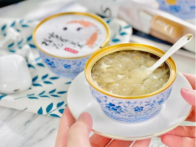Herbal Dessert Plant Based Osmanthus Tremella Dessert Ready-to-Eat Skin Nourishment Traditional Chinese Dessert No Preservatives