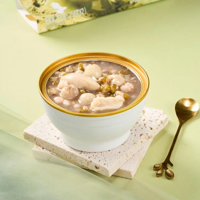 High Fiber Dried Lily Gorgon Fruit Mung Bean Porridge Keeps Full for 4+ Hours Ideal Weight Loss Breakfast Option