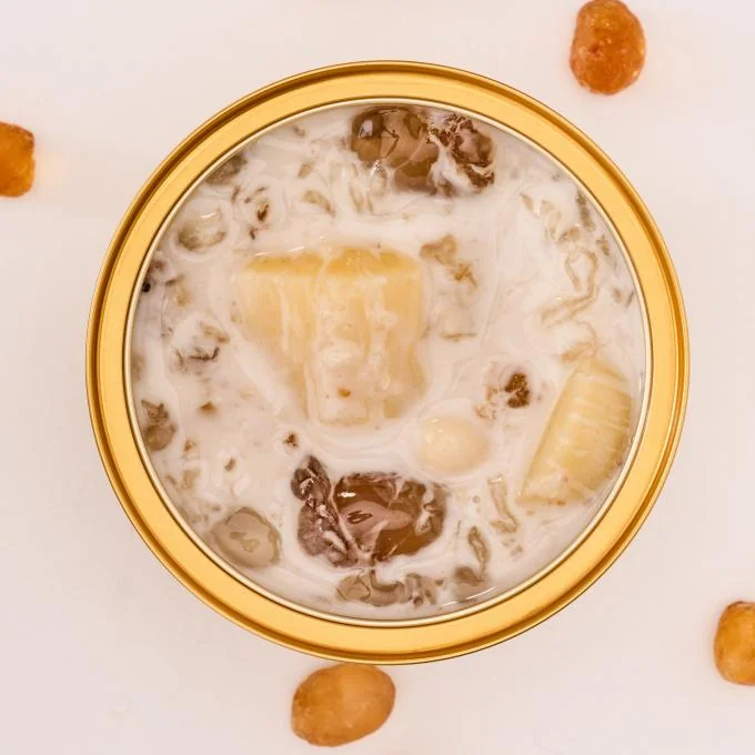Collagen-Dense Mixed Toppings Peach Gum Cassava Soup: 5+ Hours Of Fullness Zero Empty Calories Ideal For Weight Loss Meal Replacements