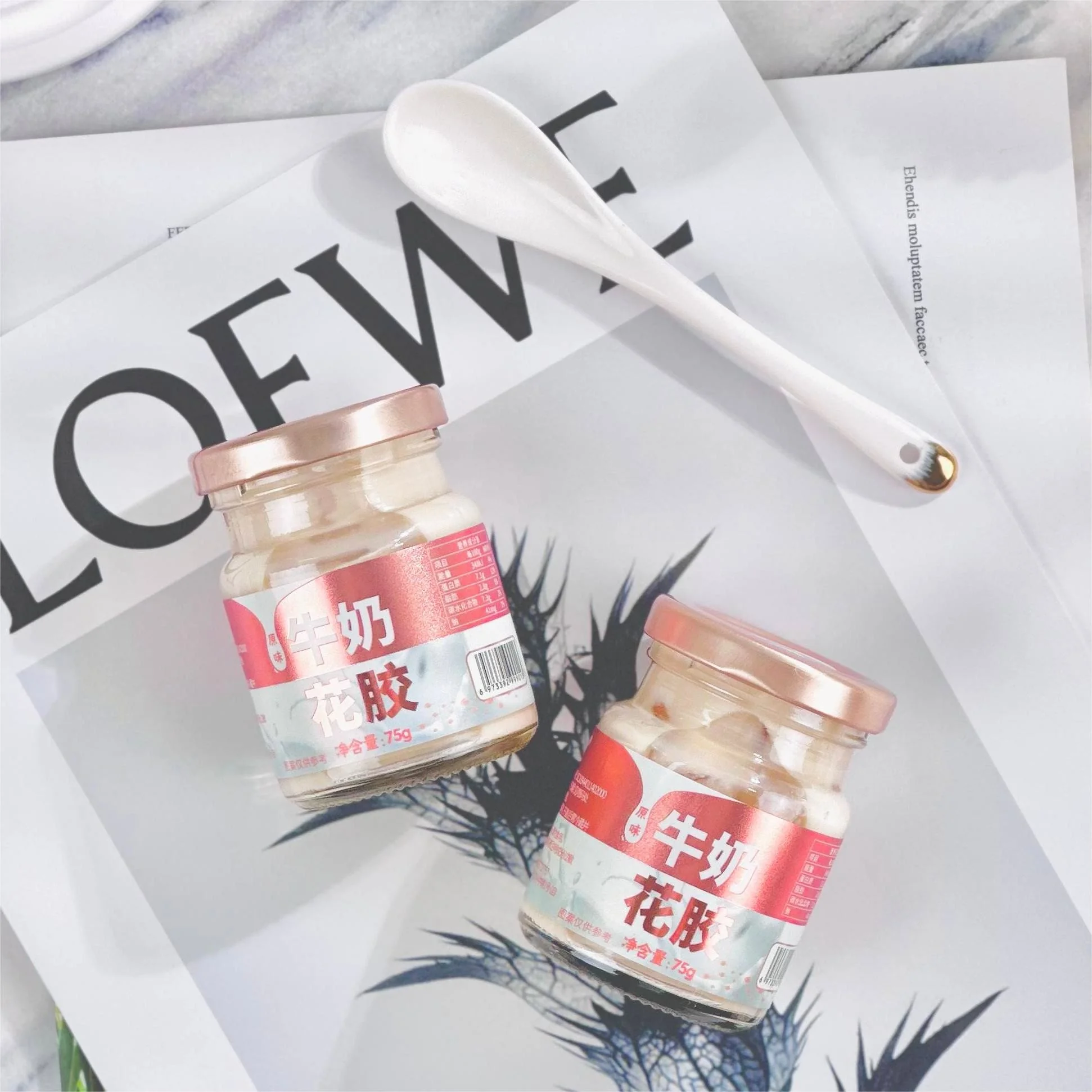 Plain Milk Fish Maw Sugar Free Instant Porridge Healthiest Canned Soup - Imagem 1