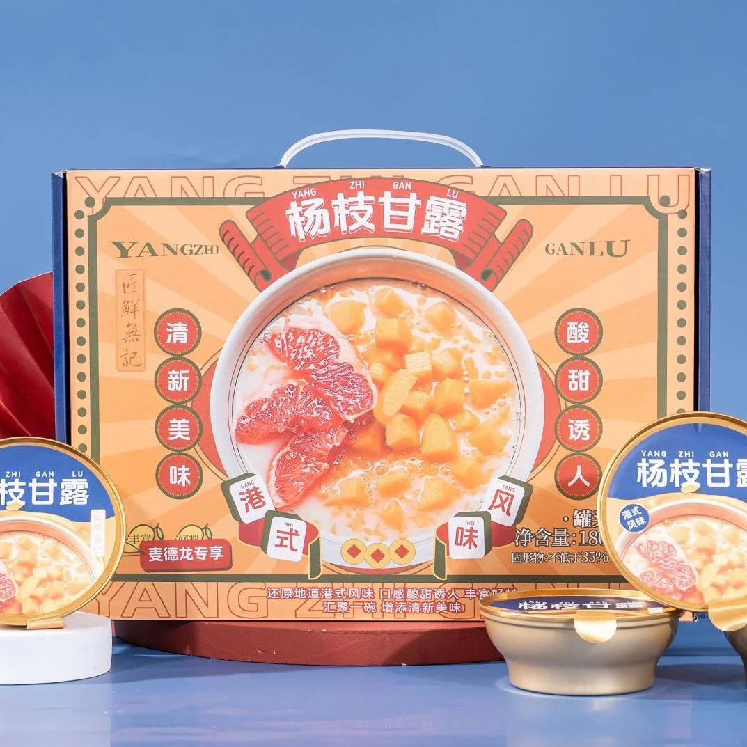 Instant Mango Sago Pomelo Tropical Fruit Sago Dessert Mango Sago Dessert In Can Mango Sago With Fresh Fruits Zero Additives - Image 1