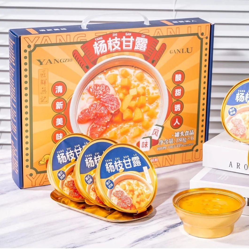 Instant Mango Sago Pomelo Chinese Mango Dessert Mango Sago Dessert In Can Instant Tropical Dessert Premium Mango Sago - Image 1