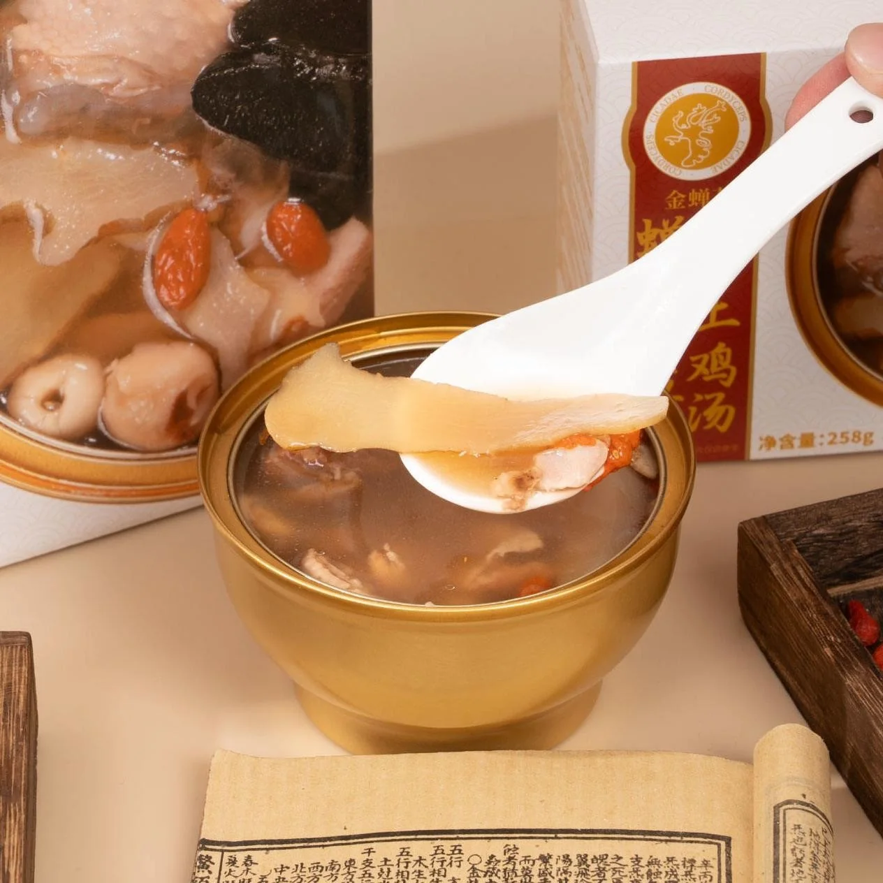 Instant Harbal Chicken Soup Improve Immunity Sleep Aids Family Nourishment Liver Health Supplements - 画像 (1)