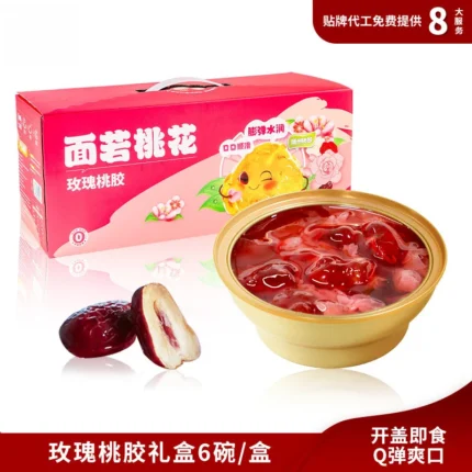 Rose Flavored Peach Resin Dessert