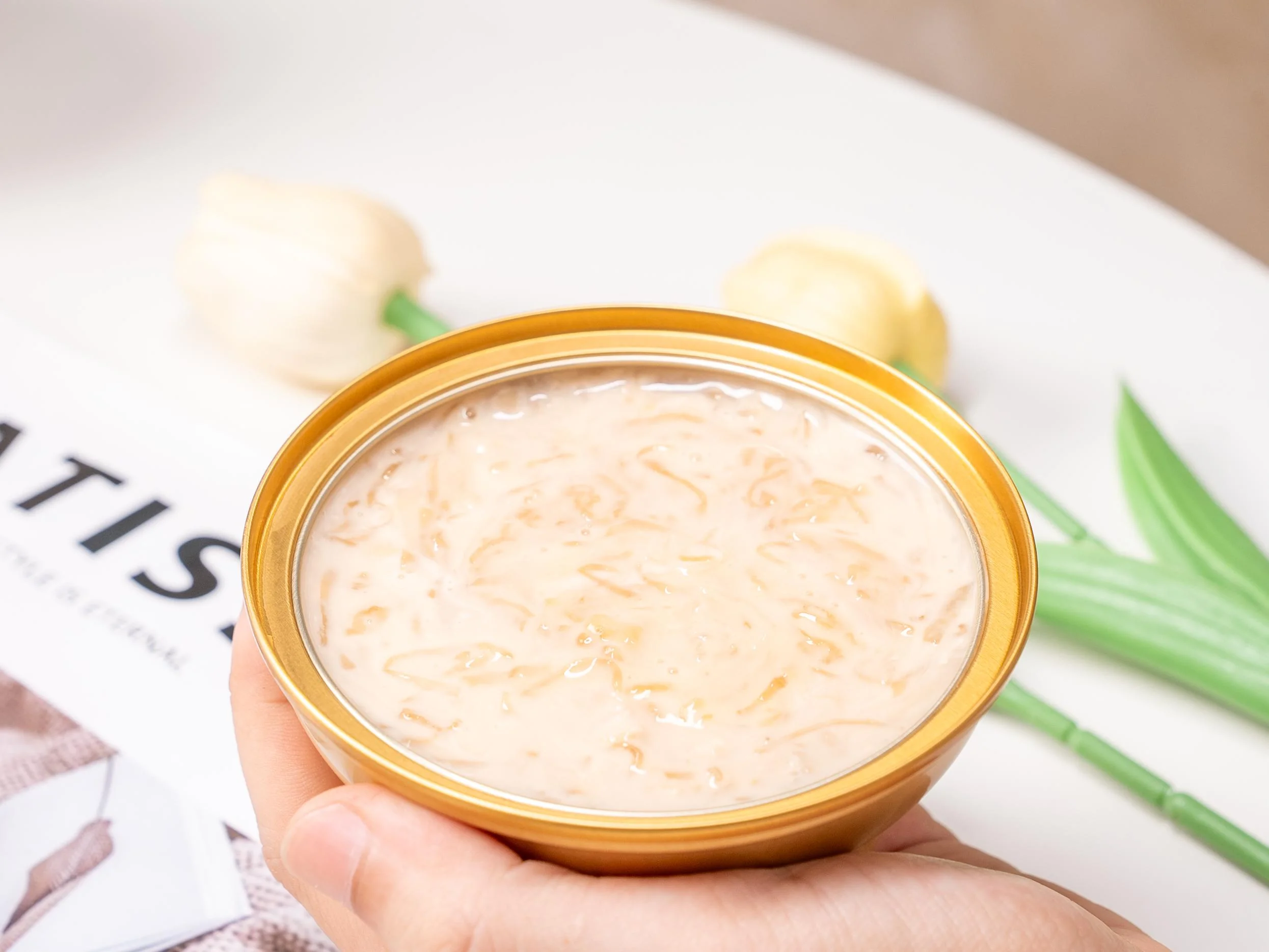 Mild And Slightly Sweet Soy Milk Coconut Elixir Bird's Nest Porridge Perfect Combination Of Flavor Texture And Nutrition - Image 3